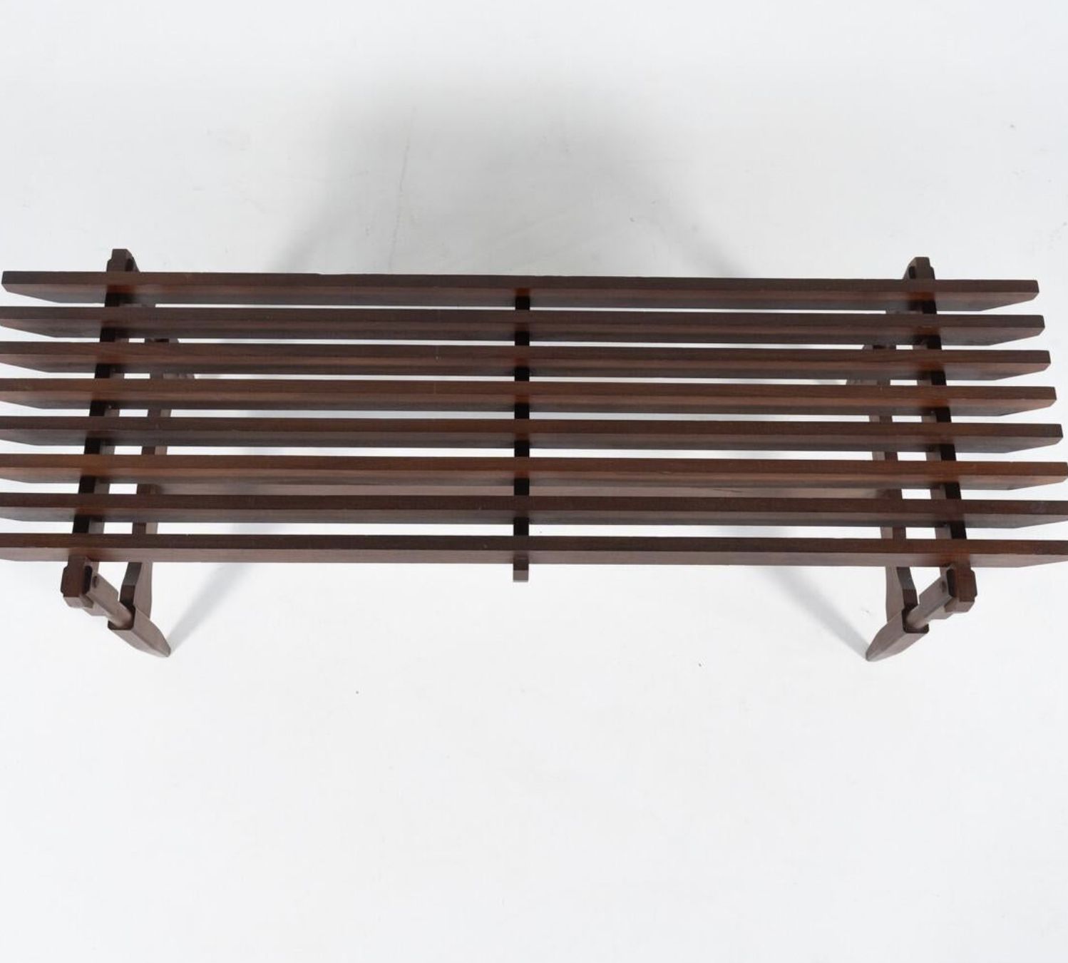 Mid Century Modern Wooden Bench By Ico And Luisa Parisi, Italy, 1950s photo for sale