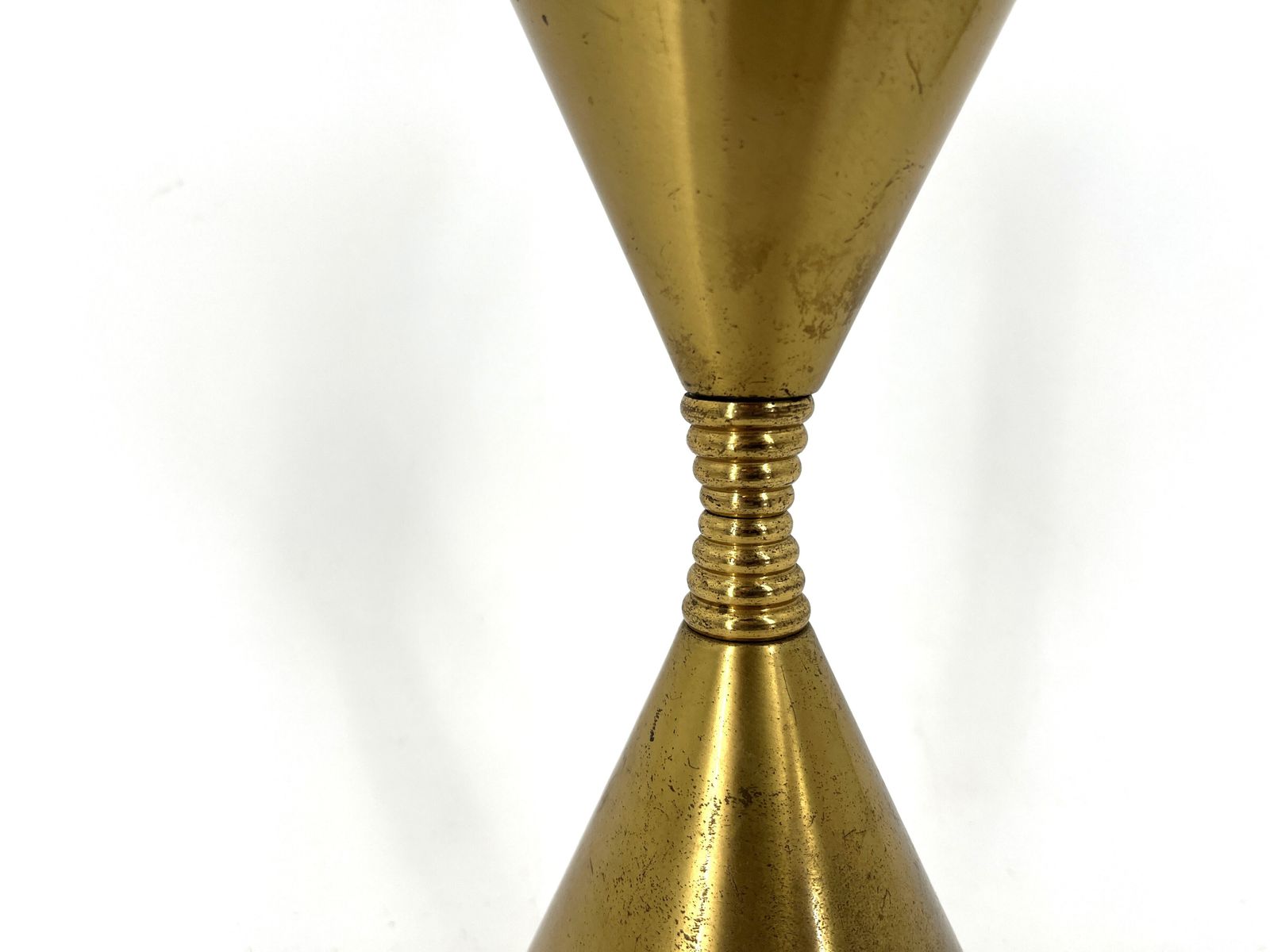 Mid Century Brass Table Lamp Model Clessidra By Angelo Lelli For Arredoluce, 1960s photo Lighting