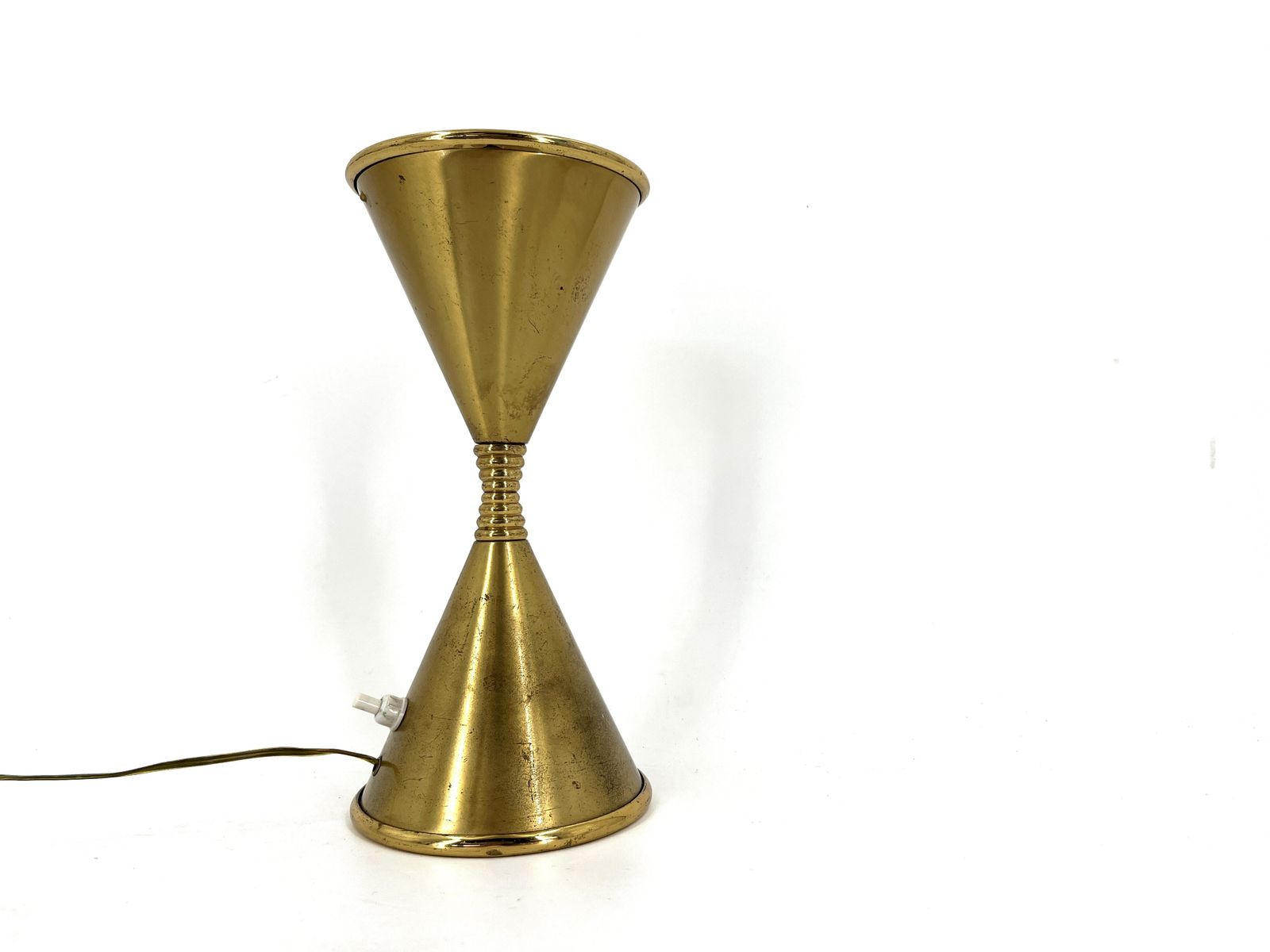 Mid Century Brass Table Lamp Model Clessidra By Angelo Lelli For Arredoluce, 1960s photo 595.0