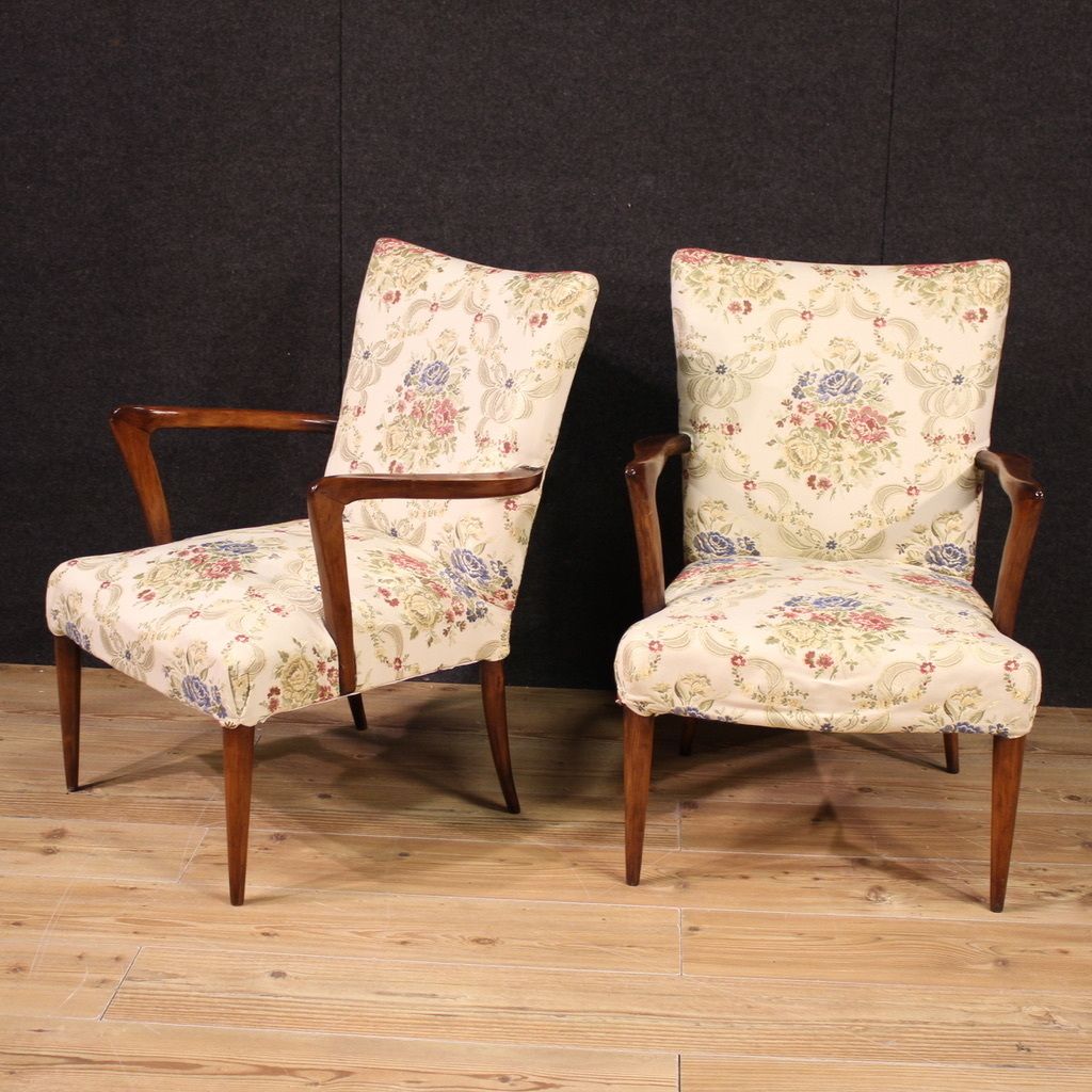 Pair Of 20th Century Italian Armchairs photo Furniture