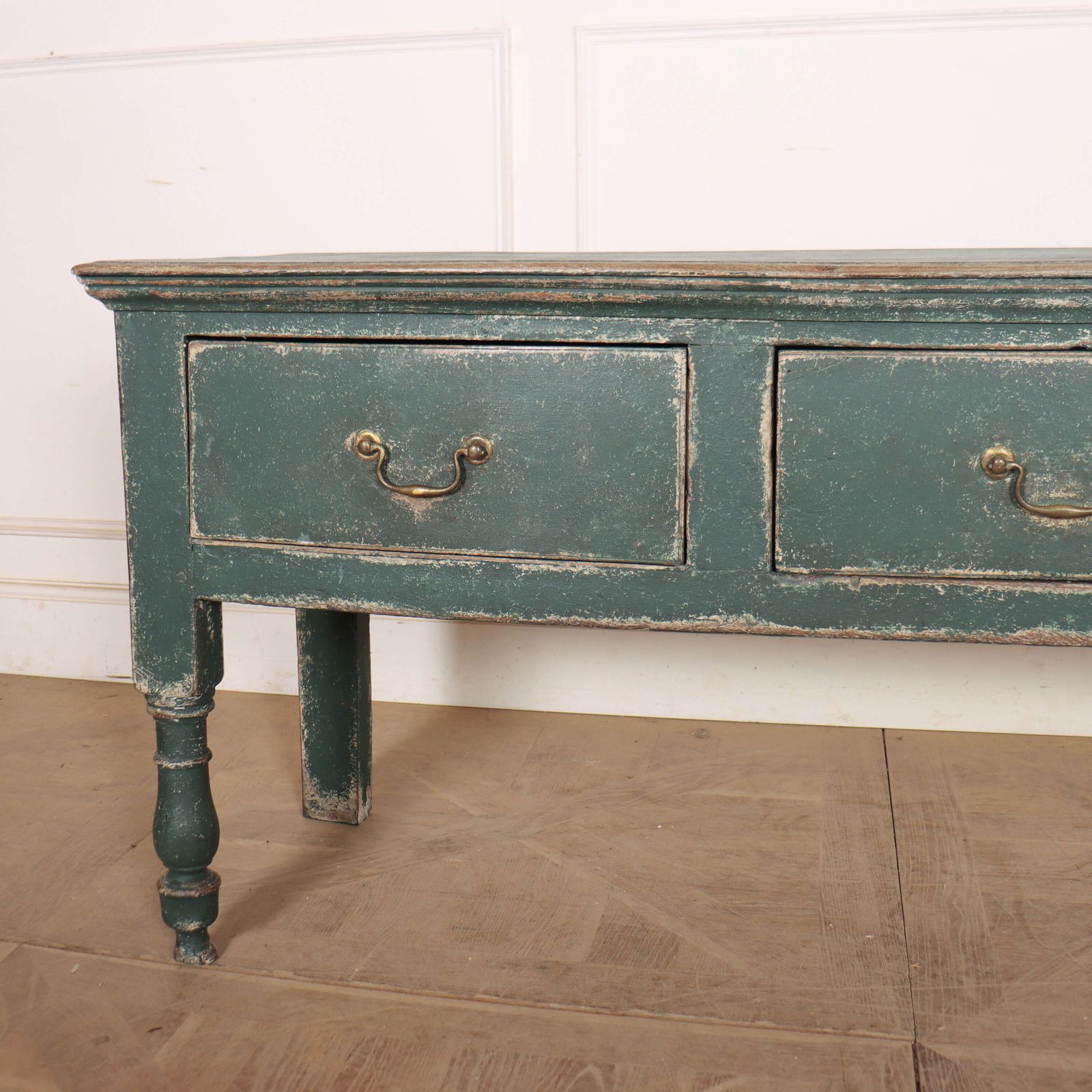 English Painted Dresser Base, 18th Century And Earlier photo furniture