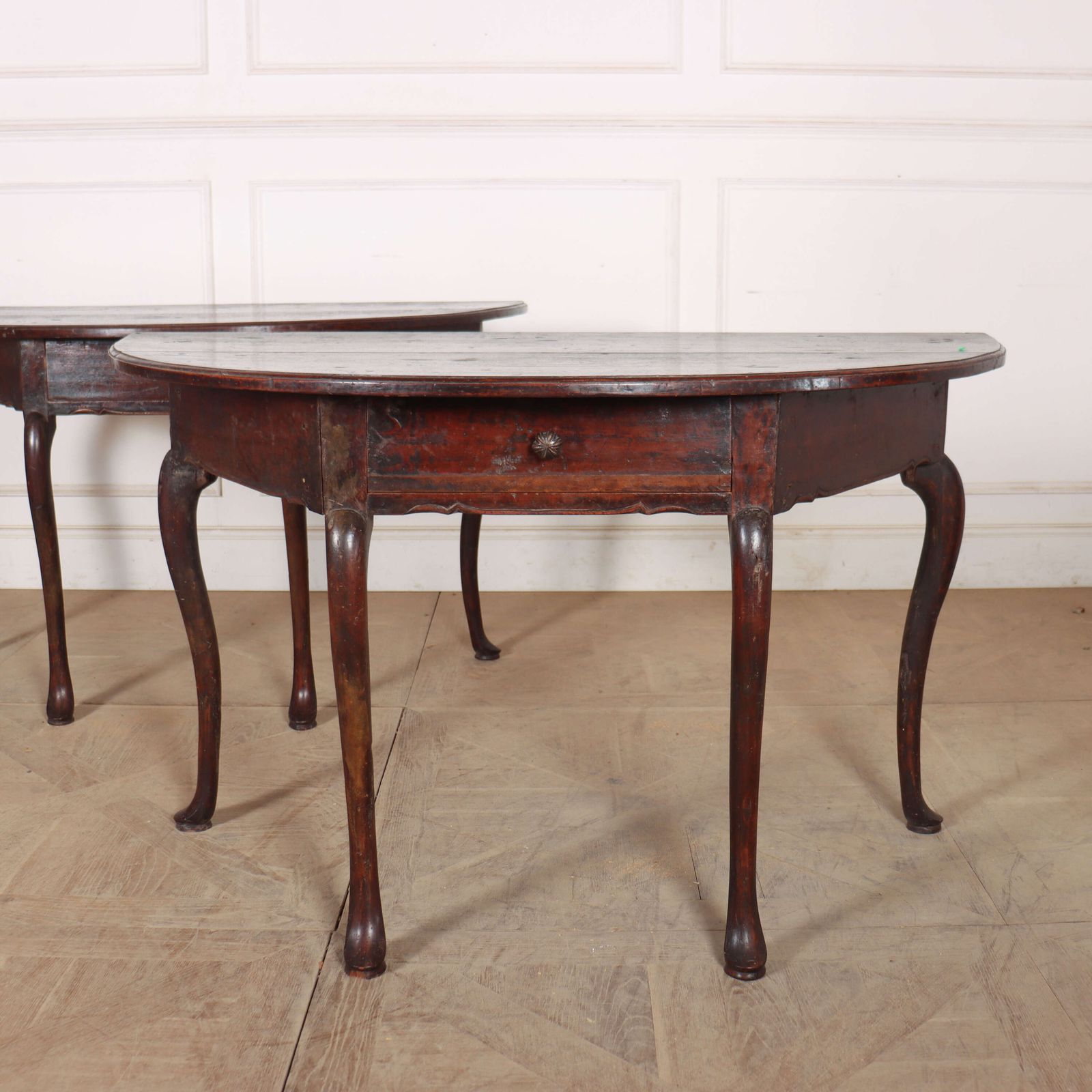 Pair Of Italian Demi Lune Console Tables photo furniture