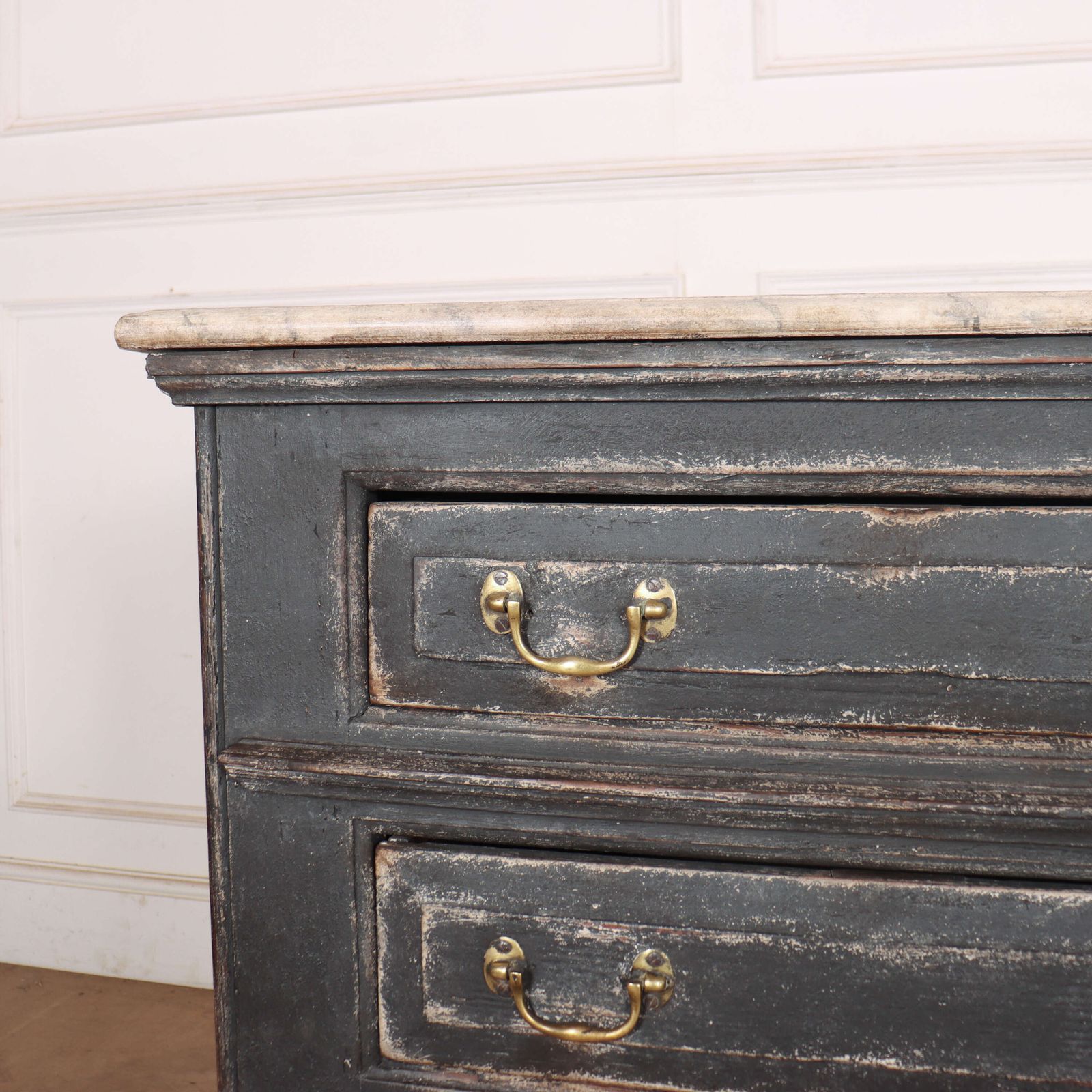 English Painted Dresser Base, 1700s photo Furniture
