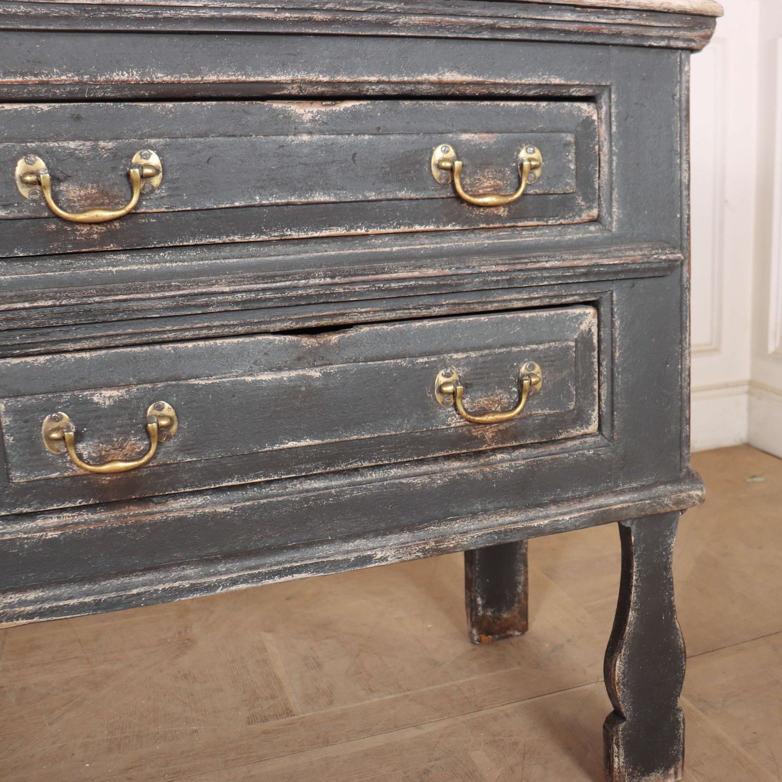English Painted Dresser Base, 1700s photo buy