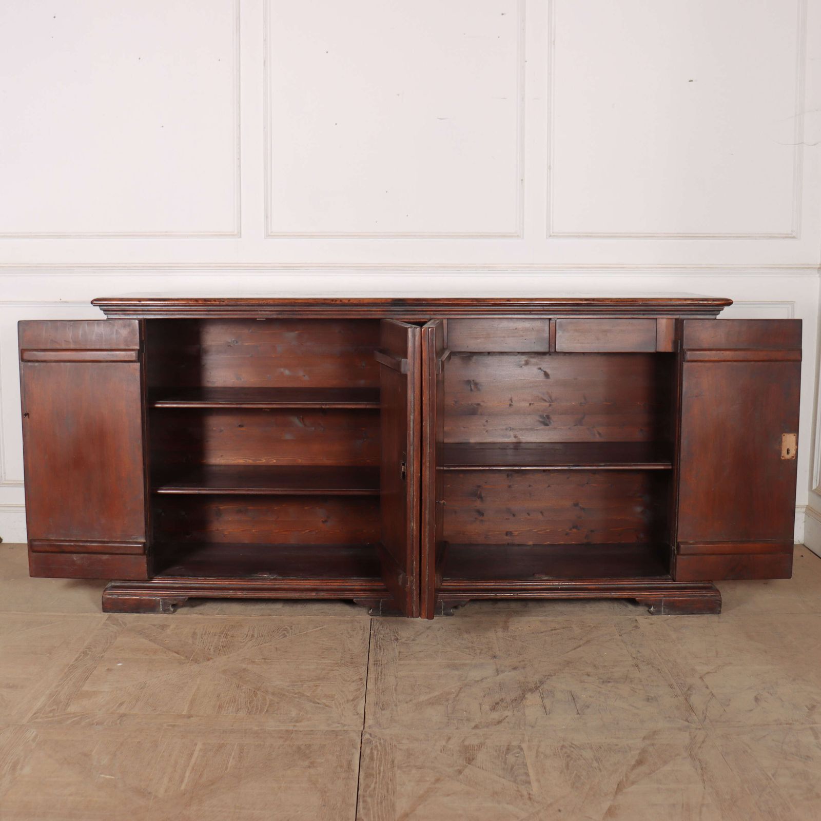 Italian Walnut Sideboard, 1910s photo vintage
