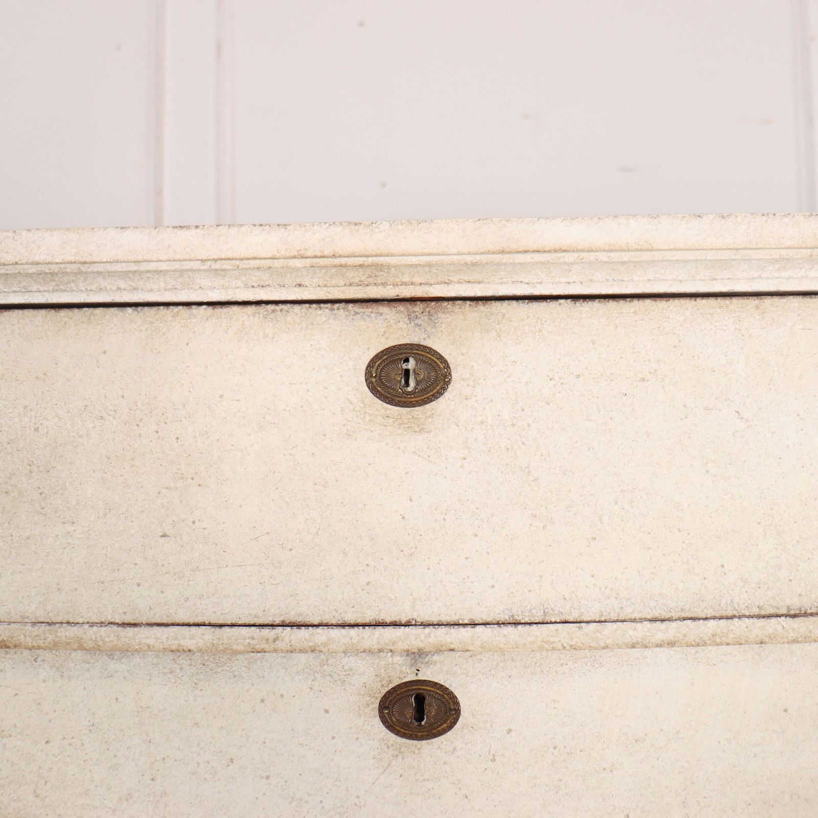 Dutch Painted Tall Boy Chest Of Drawers photo vinterior