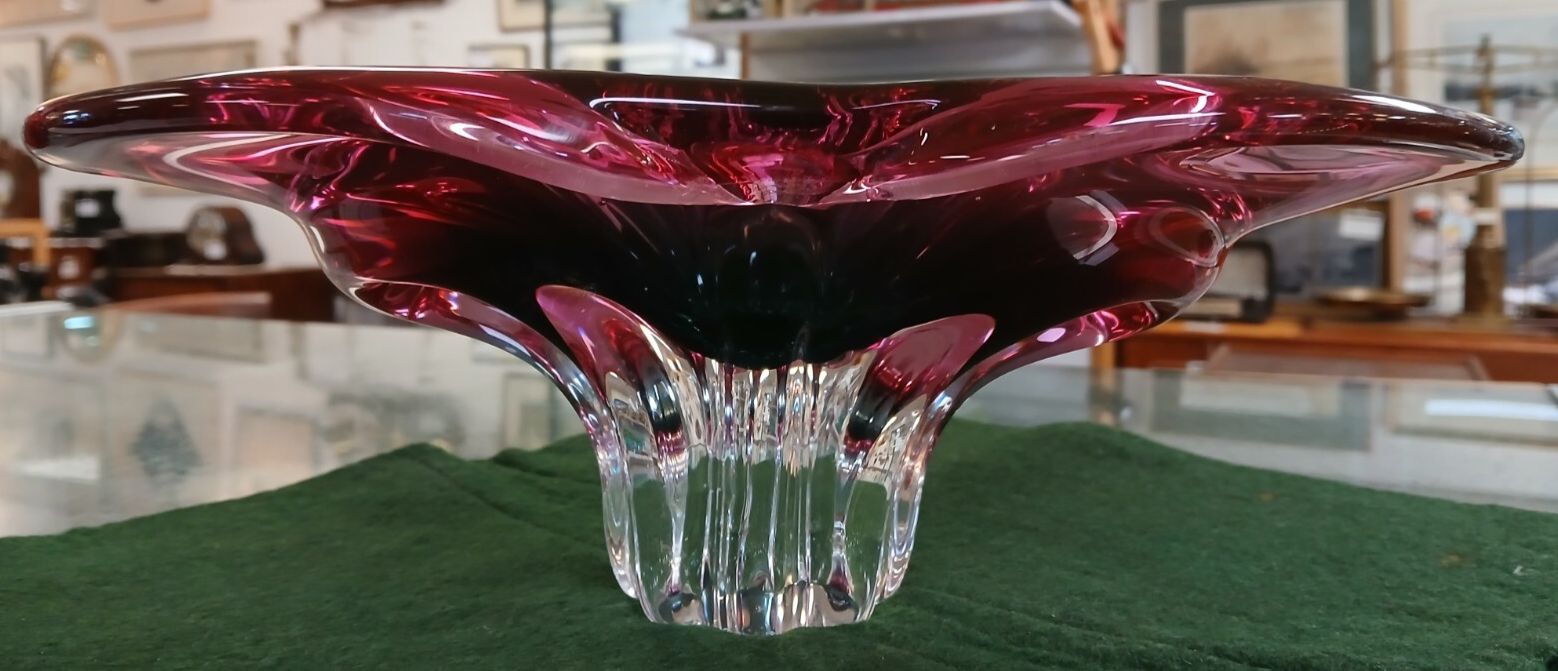 Mid Century Bohemia Chribska Pink Table Centre/Bowl By Josef Hospodka photo furniture