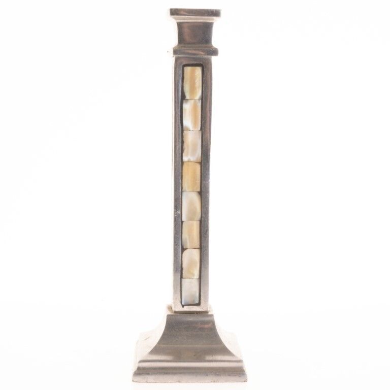 Mother Of Pearl Inlaid Candlestick