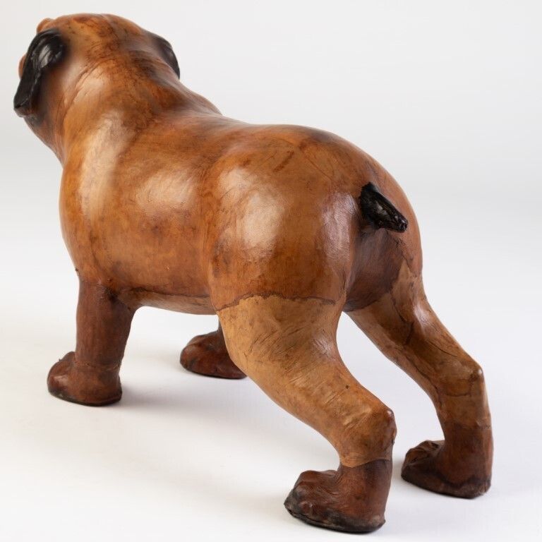 Liberty & Co Early 20th Century Country House Leather Dog Footstool photo for sale