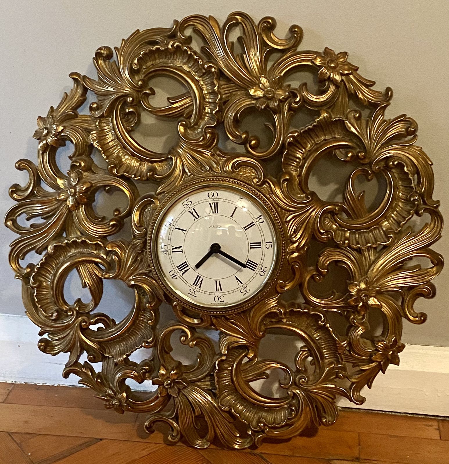 photo furniture Vintage 1960's Jaeger Wall Clock French Rococo Design Jlc Lecoultre Lic Ato Deco Interior Design Atmos Reverso Memovox Master Polaris