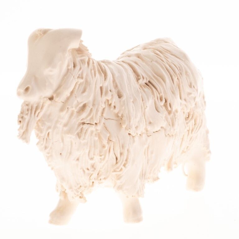 Antique Ceramic Sheep Figure photo furniture