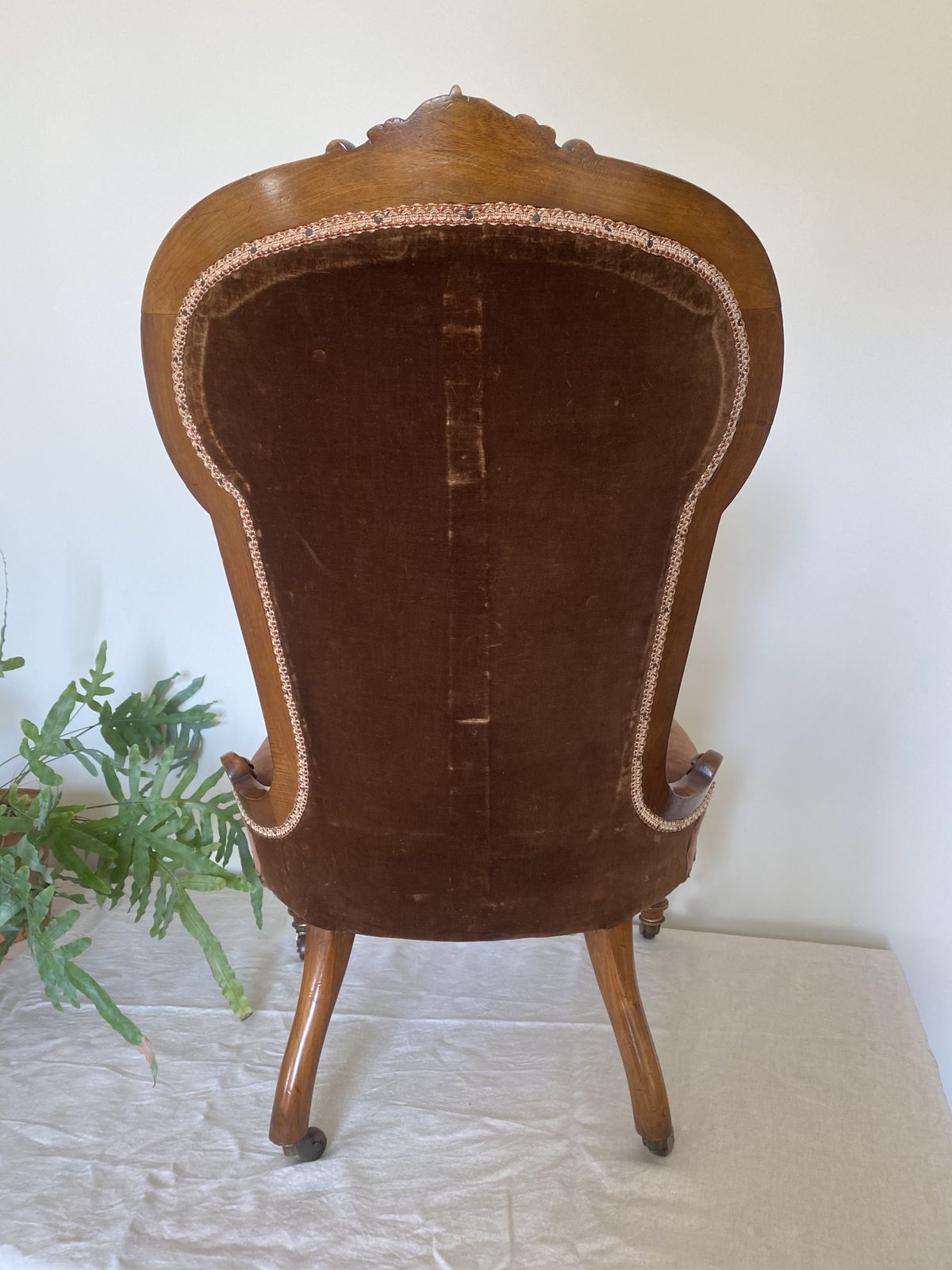 Stunning Victorian Beadwork Needlepoint Tapestry Nursing Chair 19th C photo 250.0