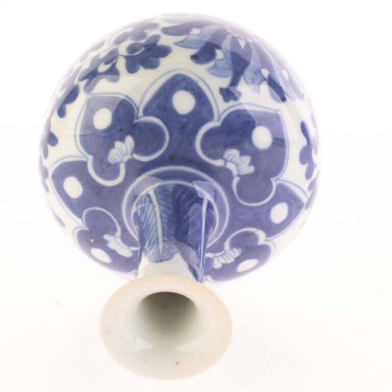 Chinese Blue & White Porcelain Ceramic Vase 19th Century photo for sale