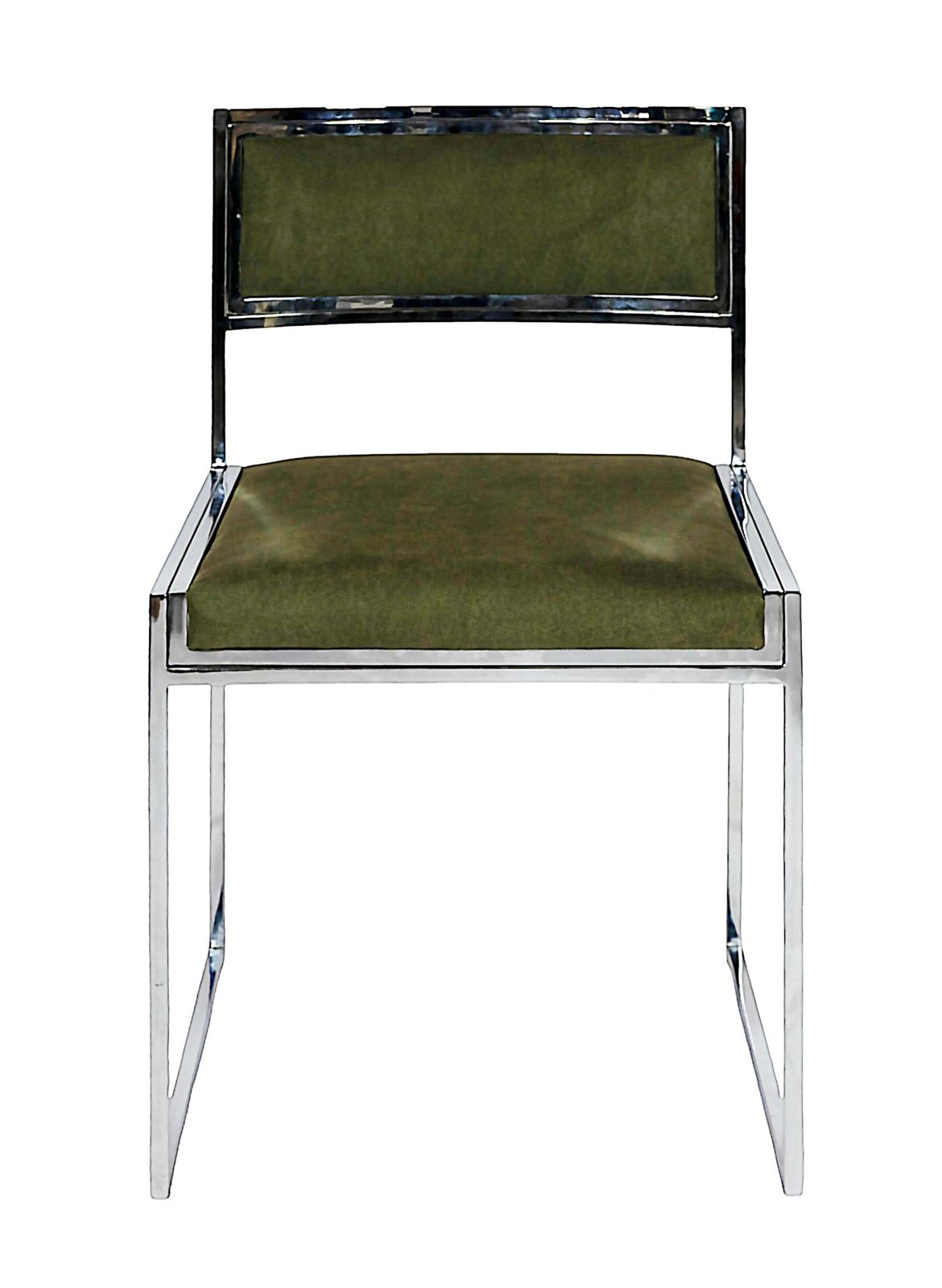 Set Of 4 Pcs. Mid Century Italian Chrome Chairs By Willy Rizzo photo for sale