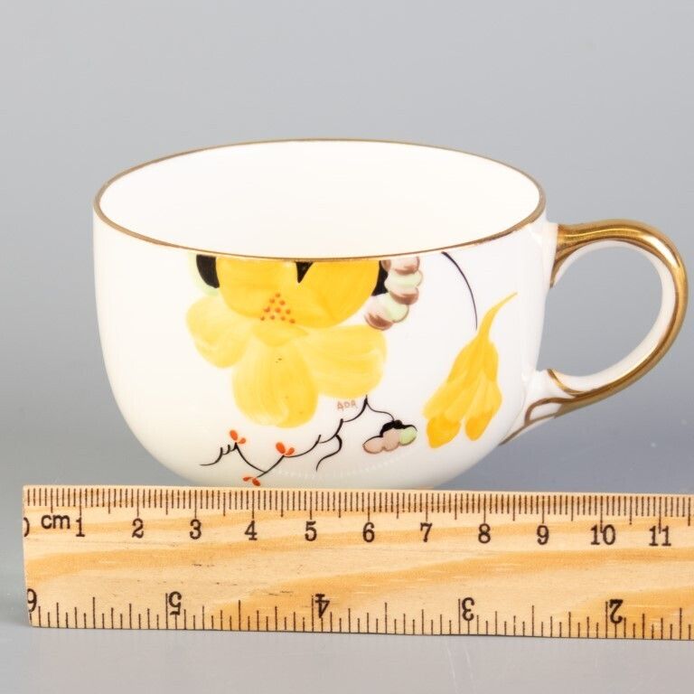Art Deco Paragon Fine Hand Painted Gilt Porcelain Teacup photo for sale