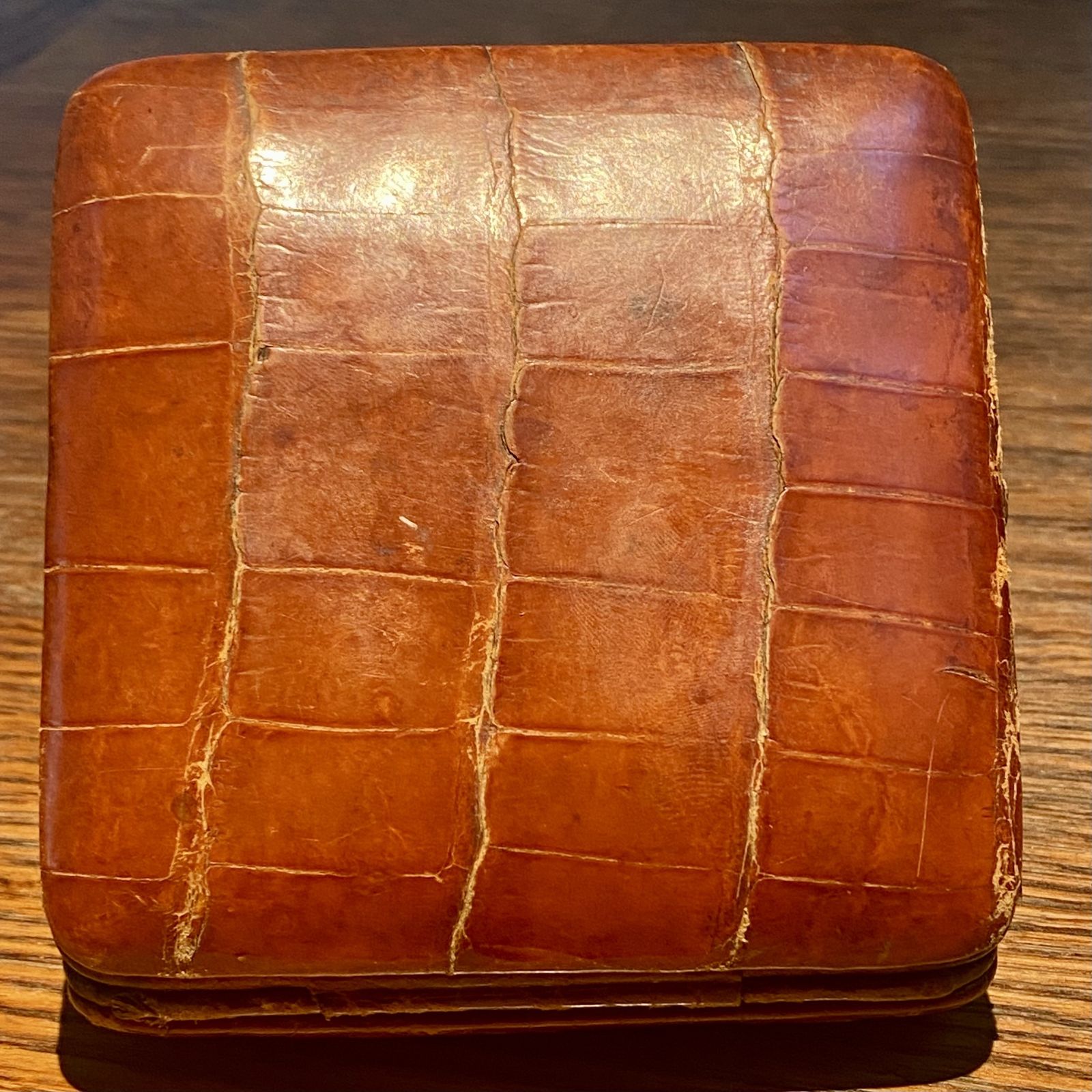Rare Asprey London Antique Crocodile Skin Travel Desk Clock Pocket Watch Art Deco Circa 1930s Traveling Alarm Clock photo buy