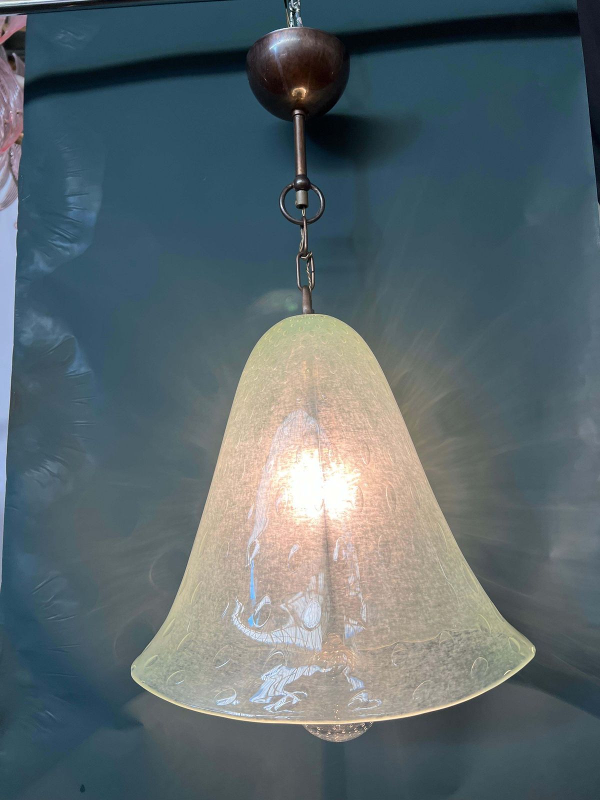 Lantern Chandelier By Barovier & Toso, Murano photo for sale