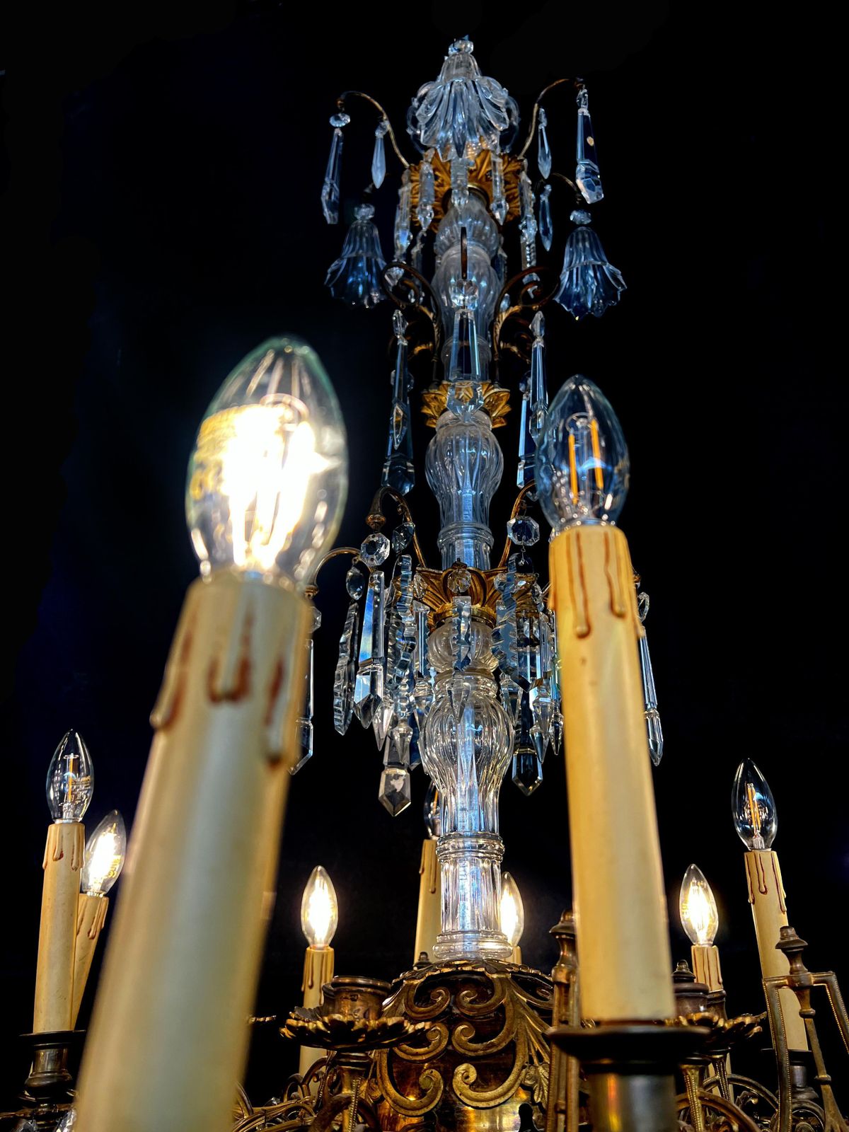 Majestic Bohemian Chandelier. Wien 1930s photo for sale