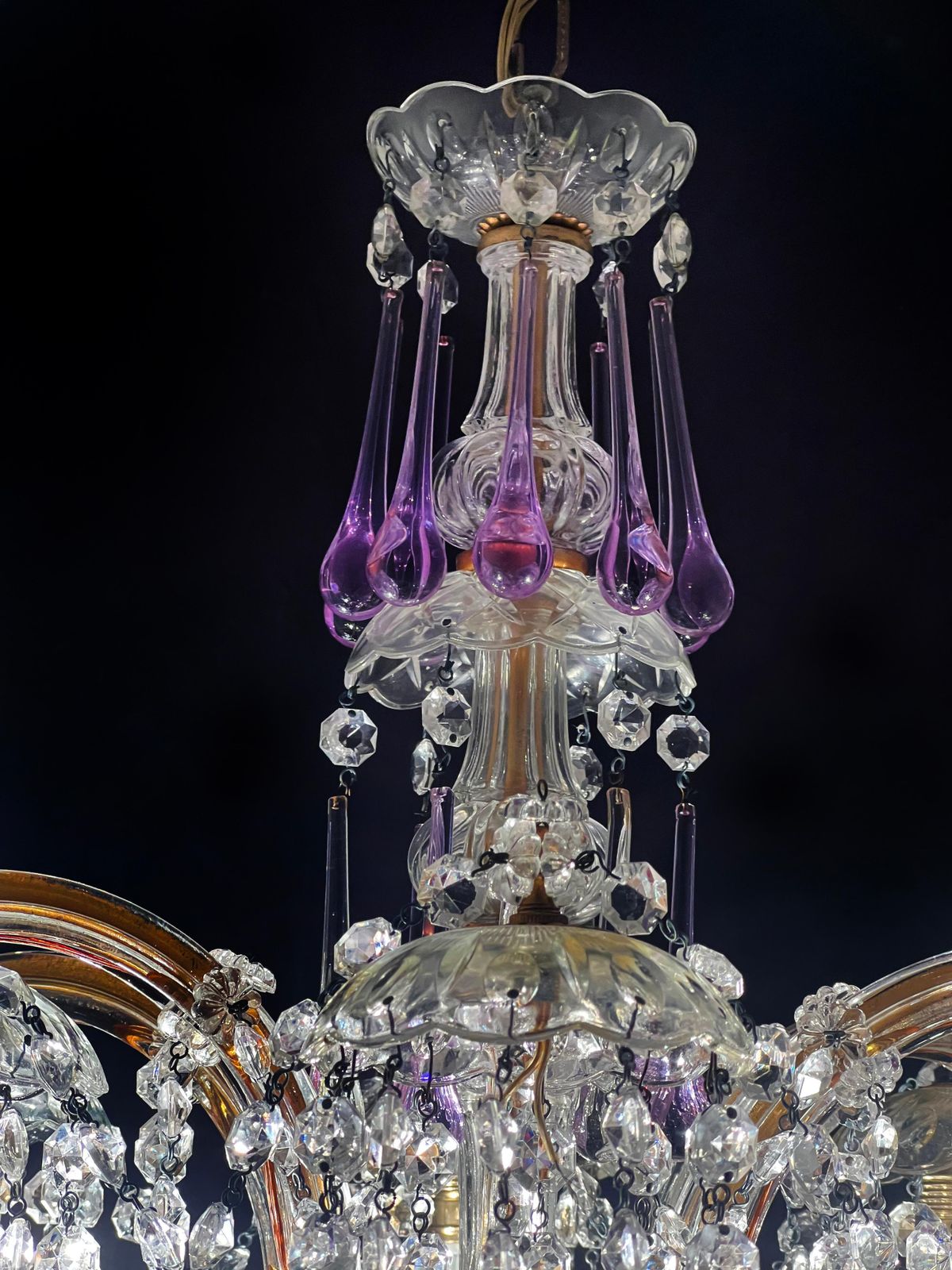 Liz Taylor's Tears Murano Chandelier 1950s photo Lighting