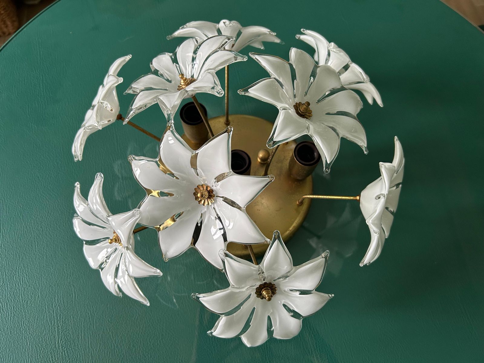 Loves Me Loves Me Not, Lovely And Romantic Murano Ceiling Light, 1970's photo 741.0