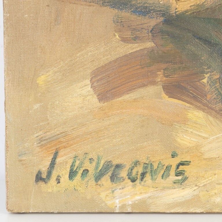 French Impressionistic Still Life Flowers Oil Painting On Canvas Signed photo Art