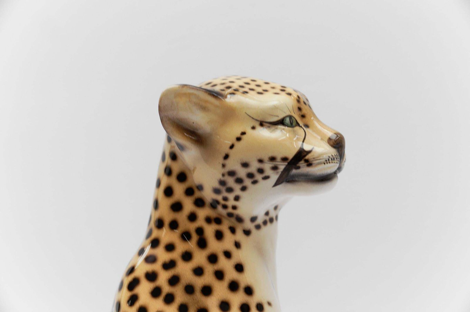 Realistic Ceramic Cheetah By Favaro Cecchetto, 1960s Italy photo buy