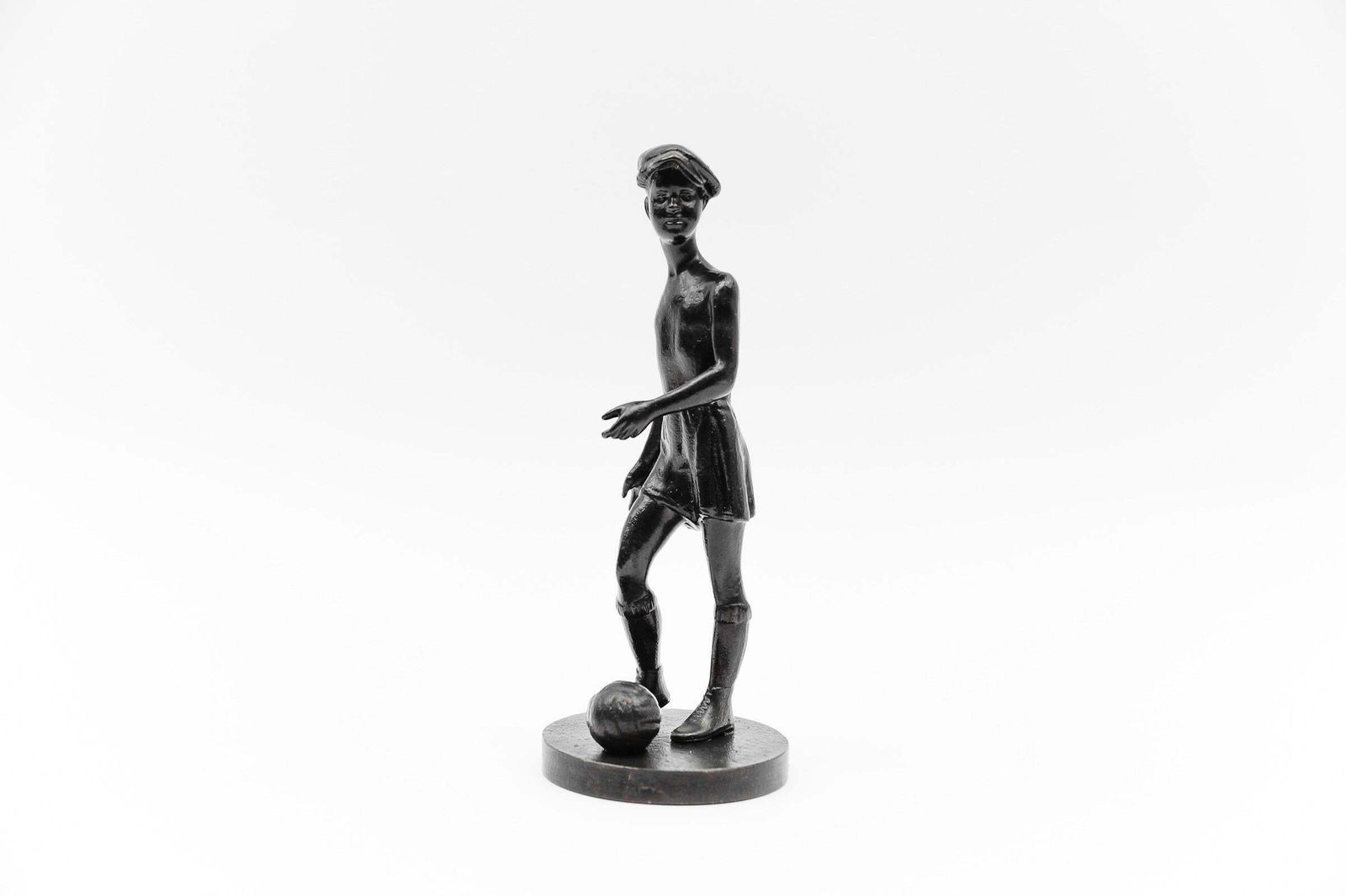 photo for sale Soccer Player, Art Deco Sculpture, Ca. 1940s