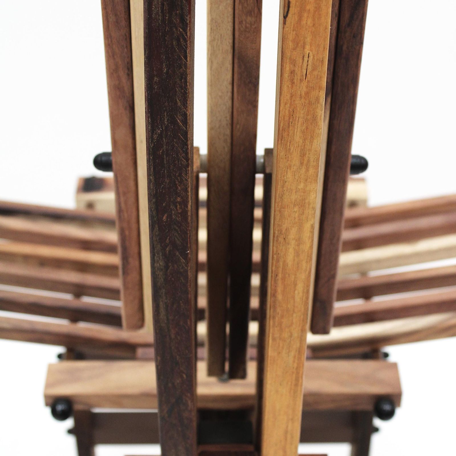 photo vintage Italian Sculptural Wooden Chairs Sono By Anacleto Spazzapan, 1980s, Set Of Two