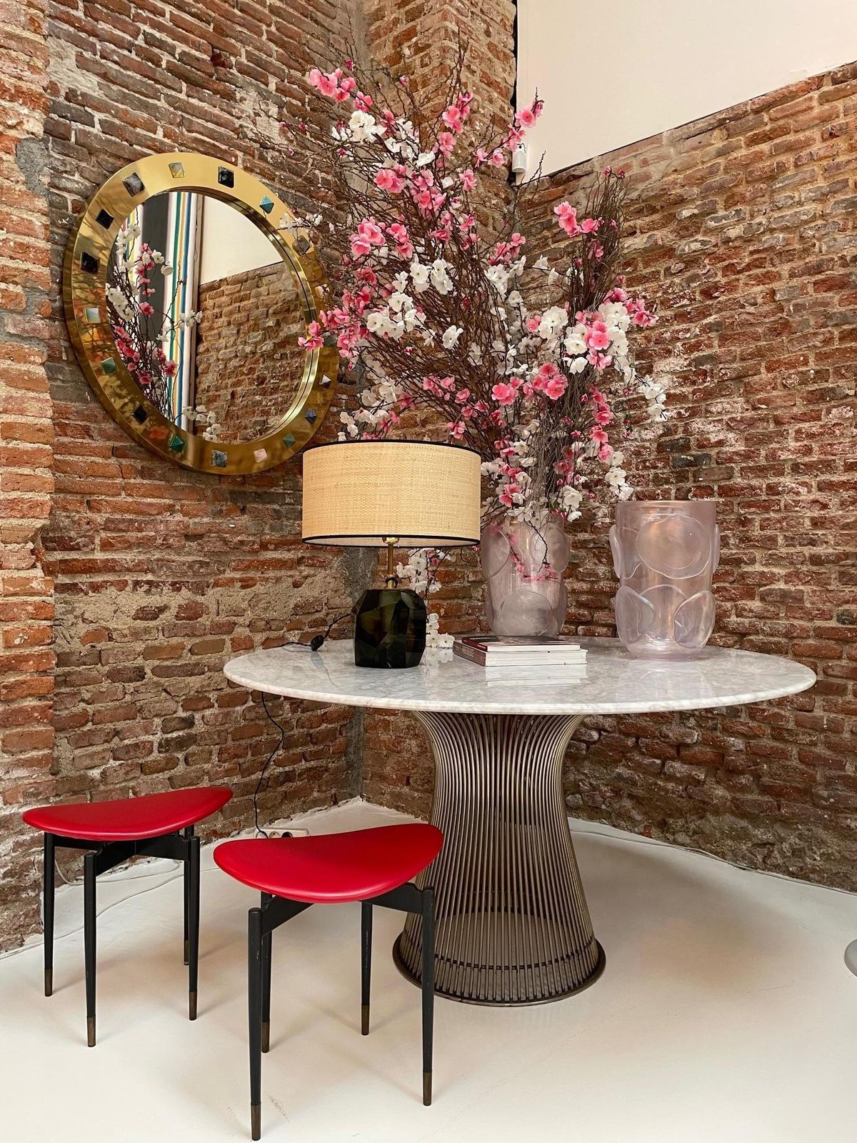 Warren Platner Edited By Knoll Carrara Marble Steel Table, USA, 1970s photo 8406.0