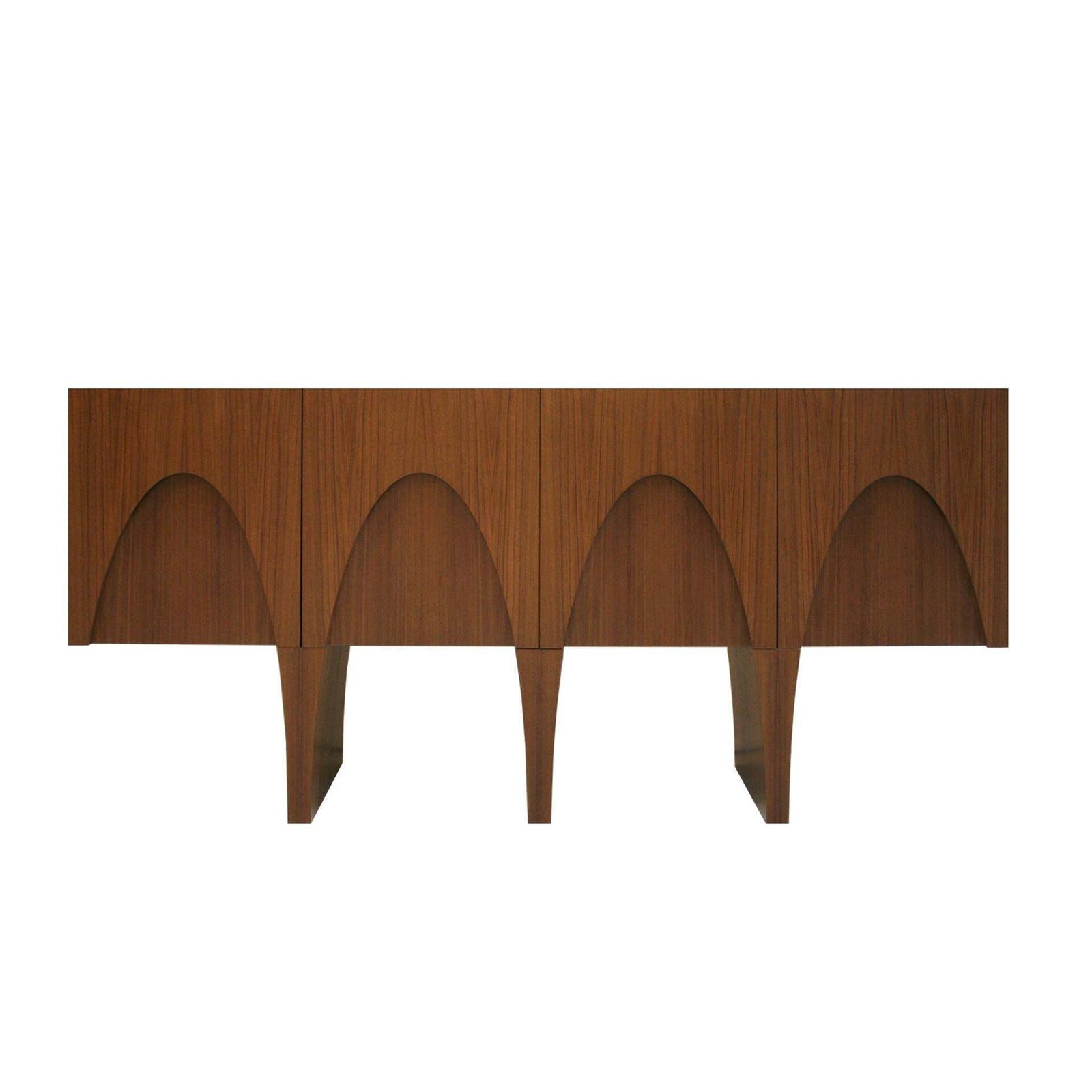 Contemporary Modern Teak And Lemongrass Wood Italian Sideboard photo 7548.0