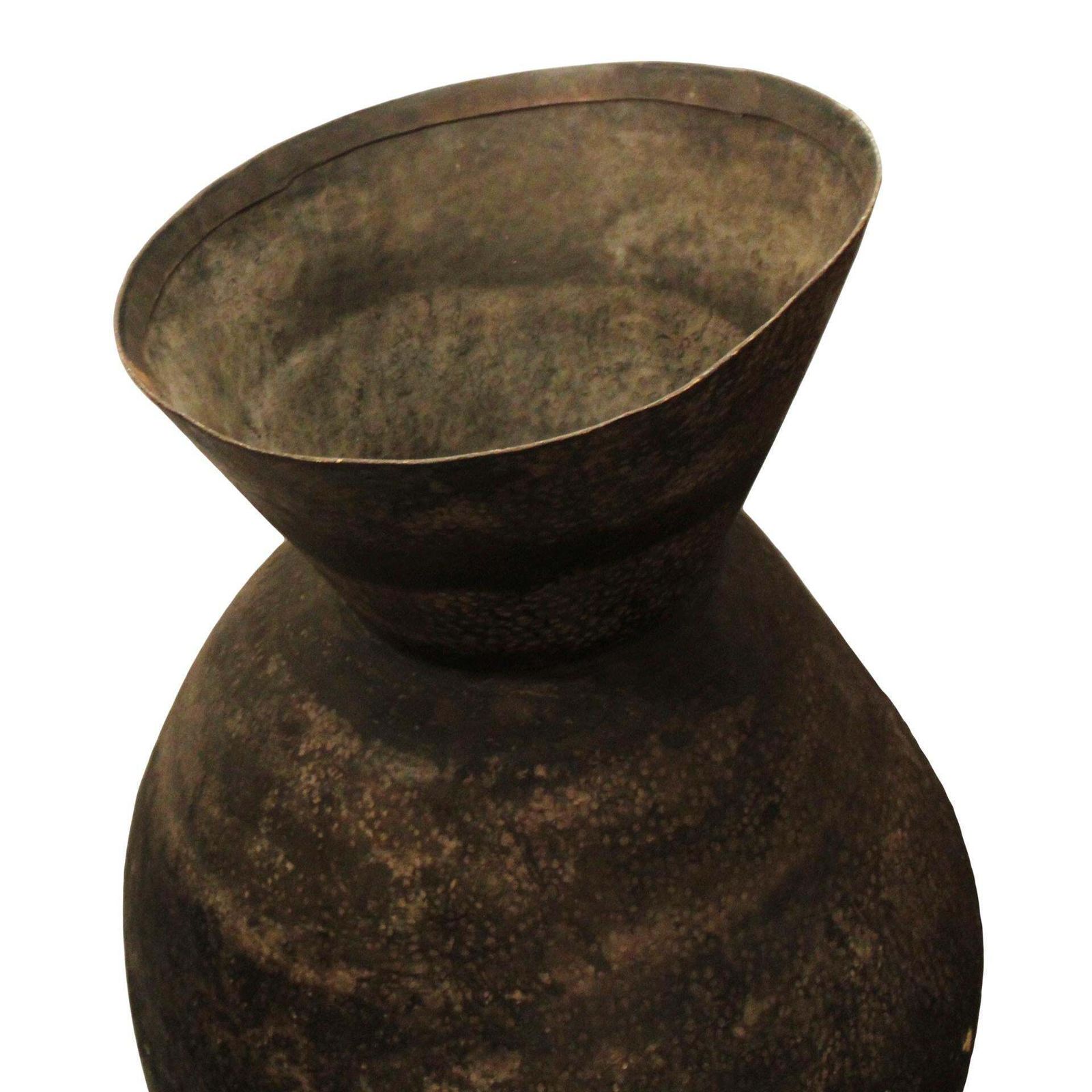 Moroccan Large Vessel   Sculpture Made Of Hammered Metal photo 5575.0