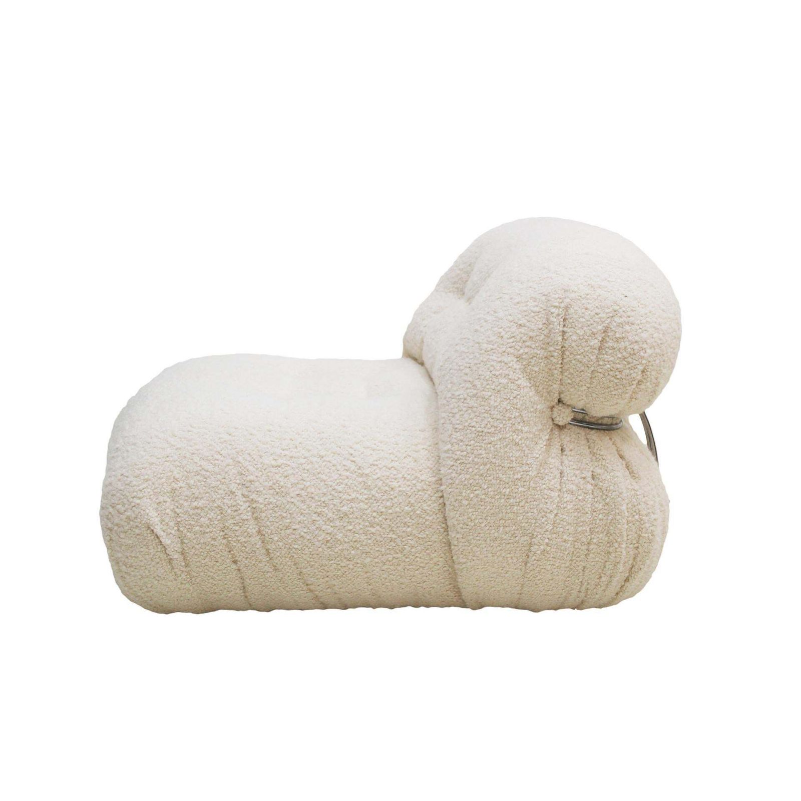 Mid Century White Wool "Soriana" Armchairs By Tobia Scarpa Edited By Cassina photo 11065.0