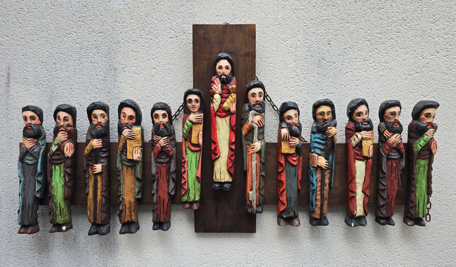 Hand Carved Wooden Relief Last Supper photo furniture