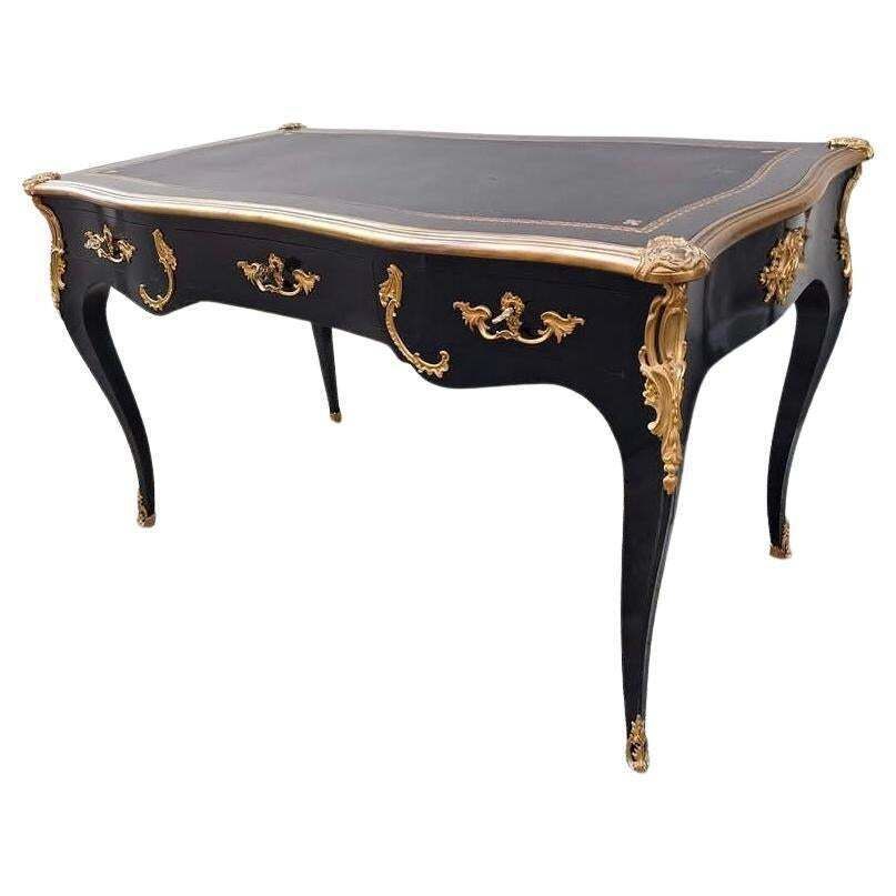 Gorgeous Louis XV Style, Ormolu Mounted, Bronze Dore, Bureau Plat, Writing Desk!