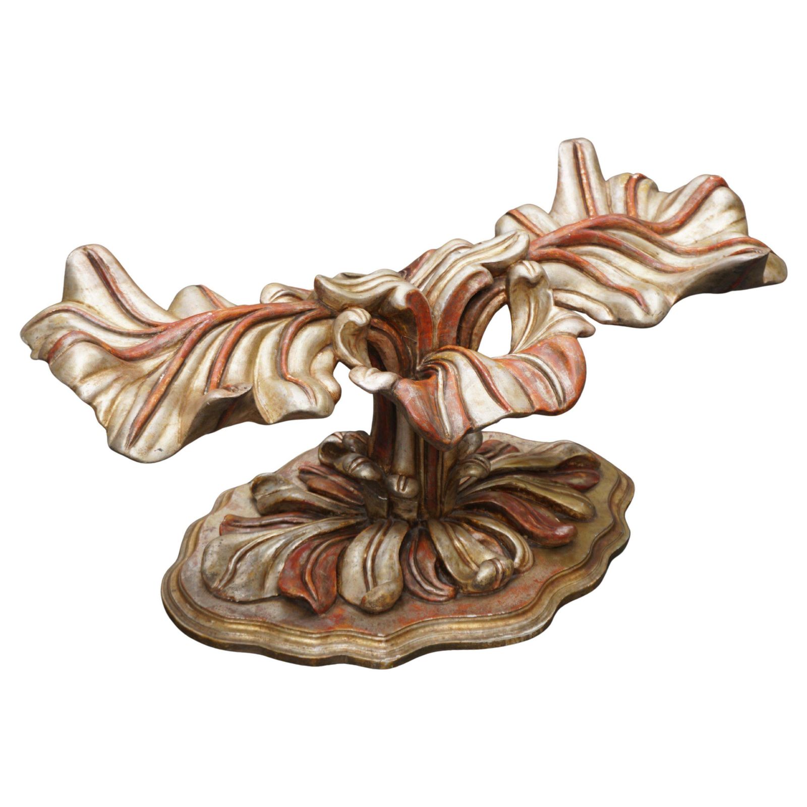 Italian Carved Wood Palm Tree Base Dining Table photo furniture