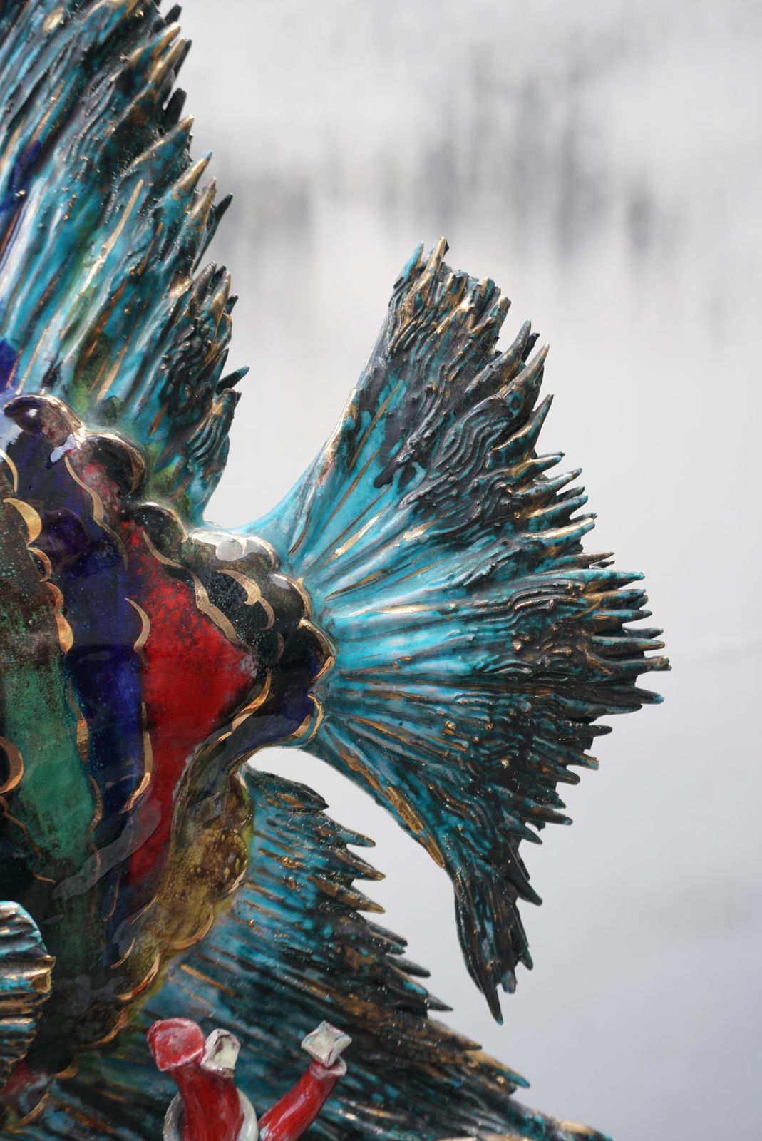 Lighting Larger Than Life Figural Fish Lamp By E. Pattarino For Marbro photo