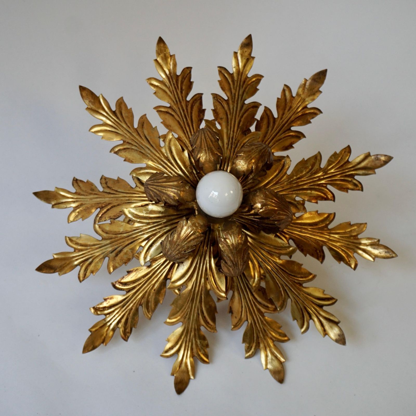 Gilt Firenze Wall Or Ceiling Lamp, 1960's photo 1201.0