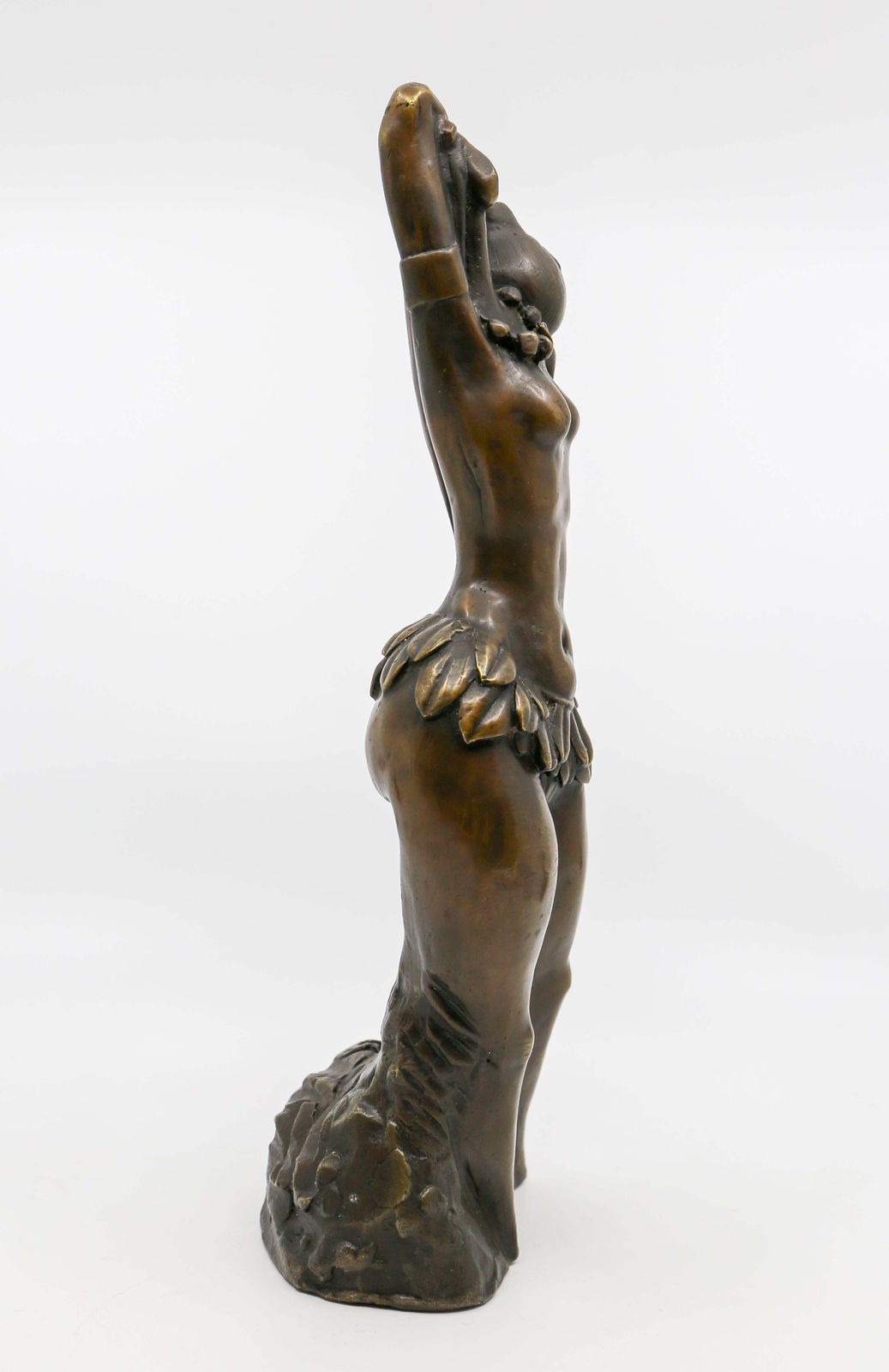 African Ethiopian Hamar Woman, Patinated And Polished Bronze Sculpture photo 1587.0