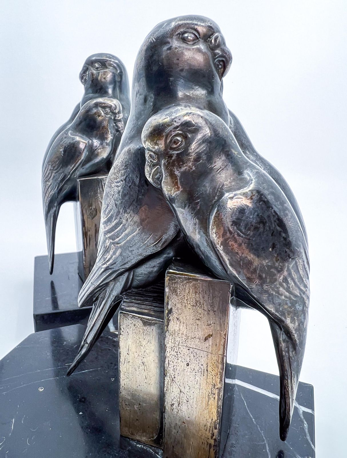 photo furniture Early 20th Century Art Deco Bookends With Birds