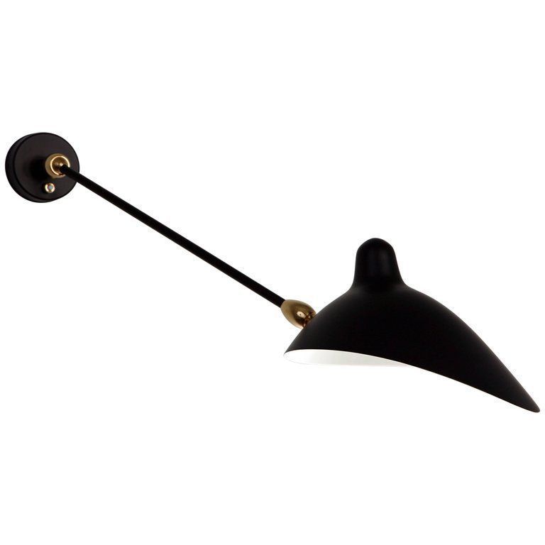Sconce Serge Mouille Applique Model "One Rotating Arm With Two Rotule"