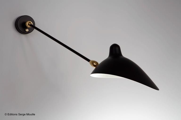 Sconce Serge Mouille Applique Model "One Rotating Arm With Two Rotule" photo furniture
