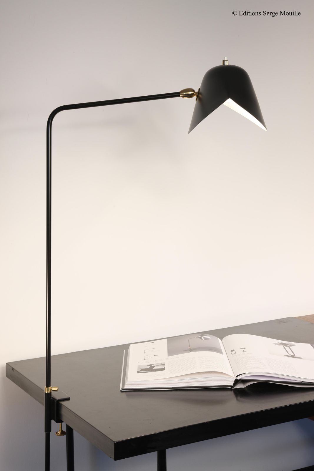 Serge Mouille "Agrafée" Or Single Rotule Designed For Yves Saint Laurent photo furniture