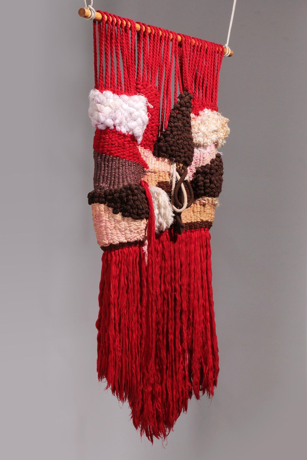 Spanish Textured Macramé Tapestry From The 70s – Unique Design Object photo for sale
