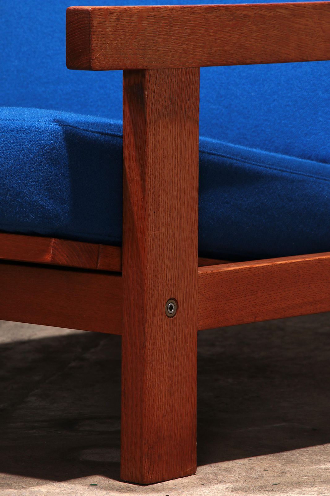 Furniture Hans J Wegner Ge421 Getama Oak Relax Armchair With Adjustable Backrest photo