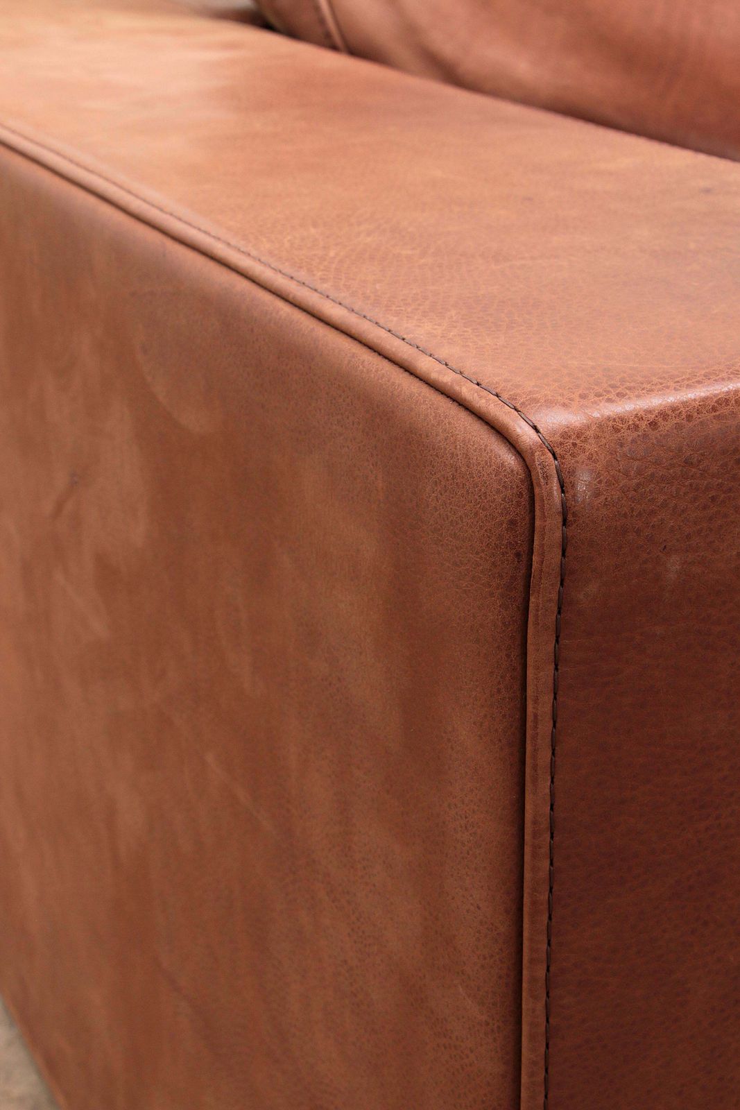 photo for sale Paola Navone By Baxter Italy Gognac Color Sofa Model Budapest