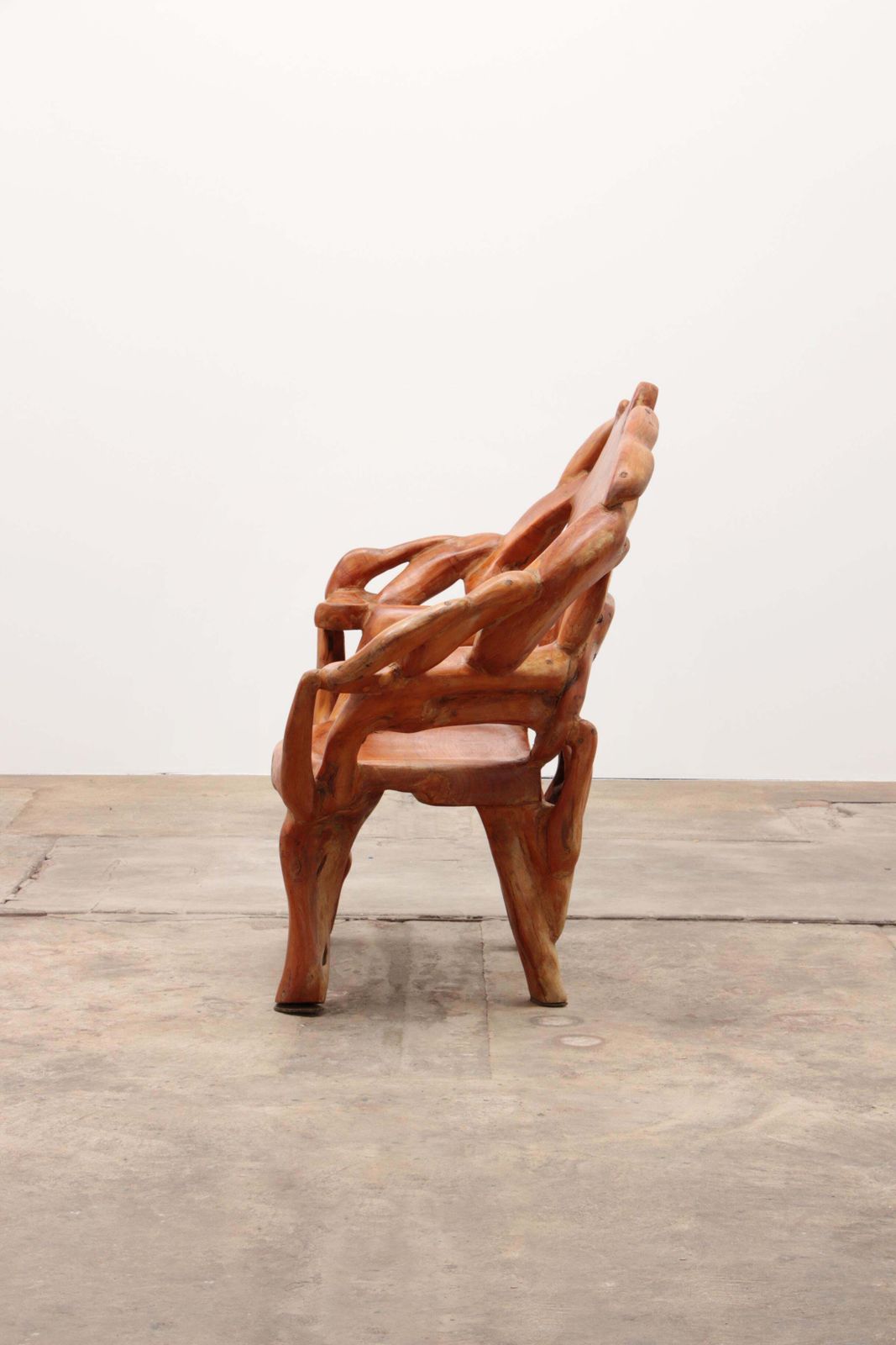 Robust Armchair Made Of Recycled Wood In The Style Of Andrianna Shamaris Us photo Furniture