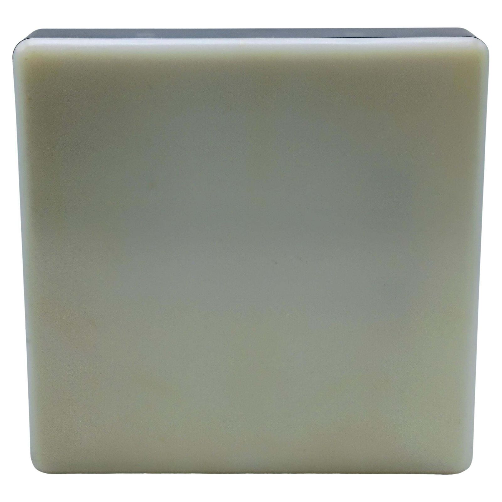 Minimalist Square Wall Lamp In Metal And Acrylic, Italy 1970s