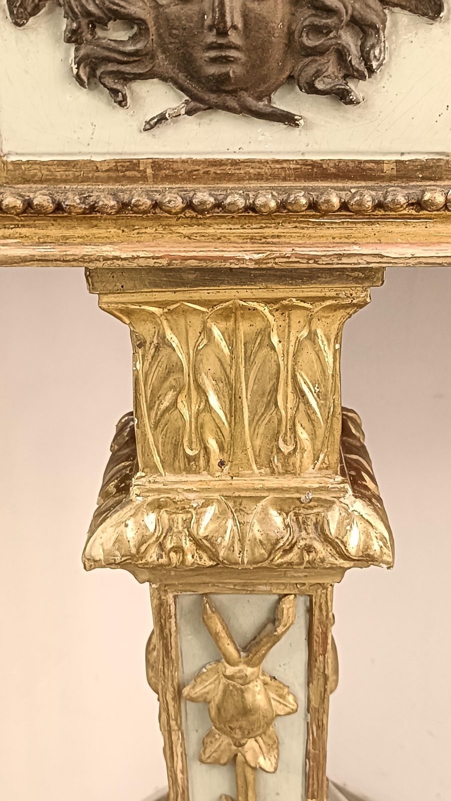 photo for sale Pair Of Neoclassical Louis XVI Consoles In Wood And Marble, Italy 18th Century
