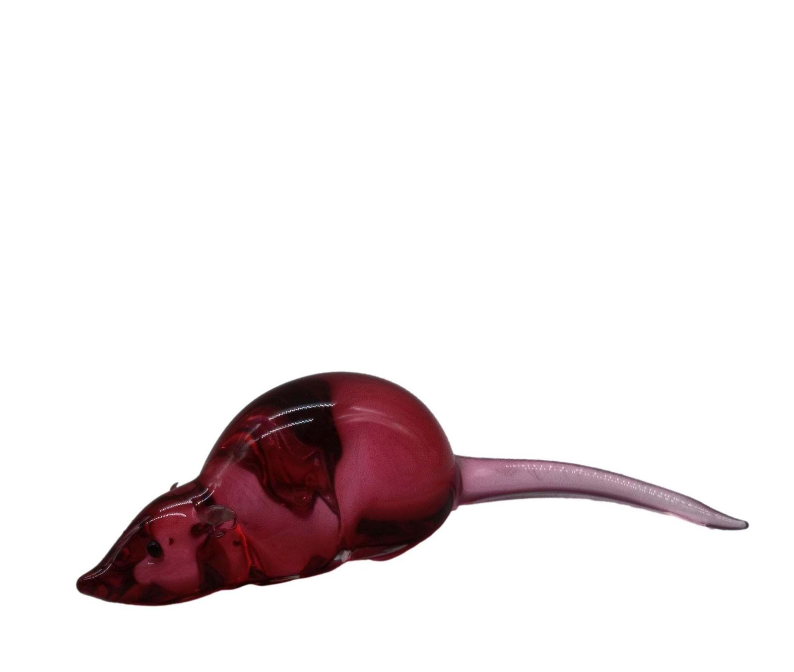 Archimede Seguso Pair Of Mice In Pink Murano Glass, Italy 1950s photo 729.0