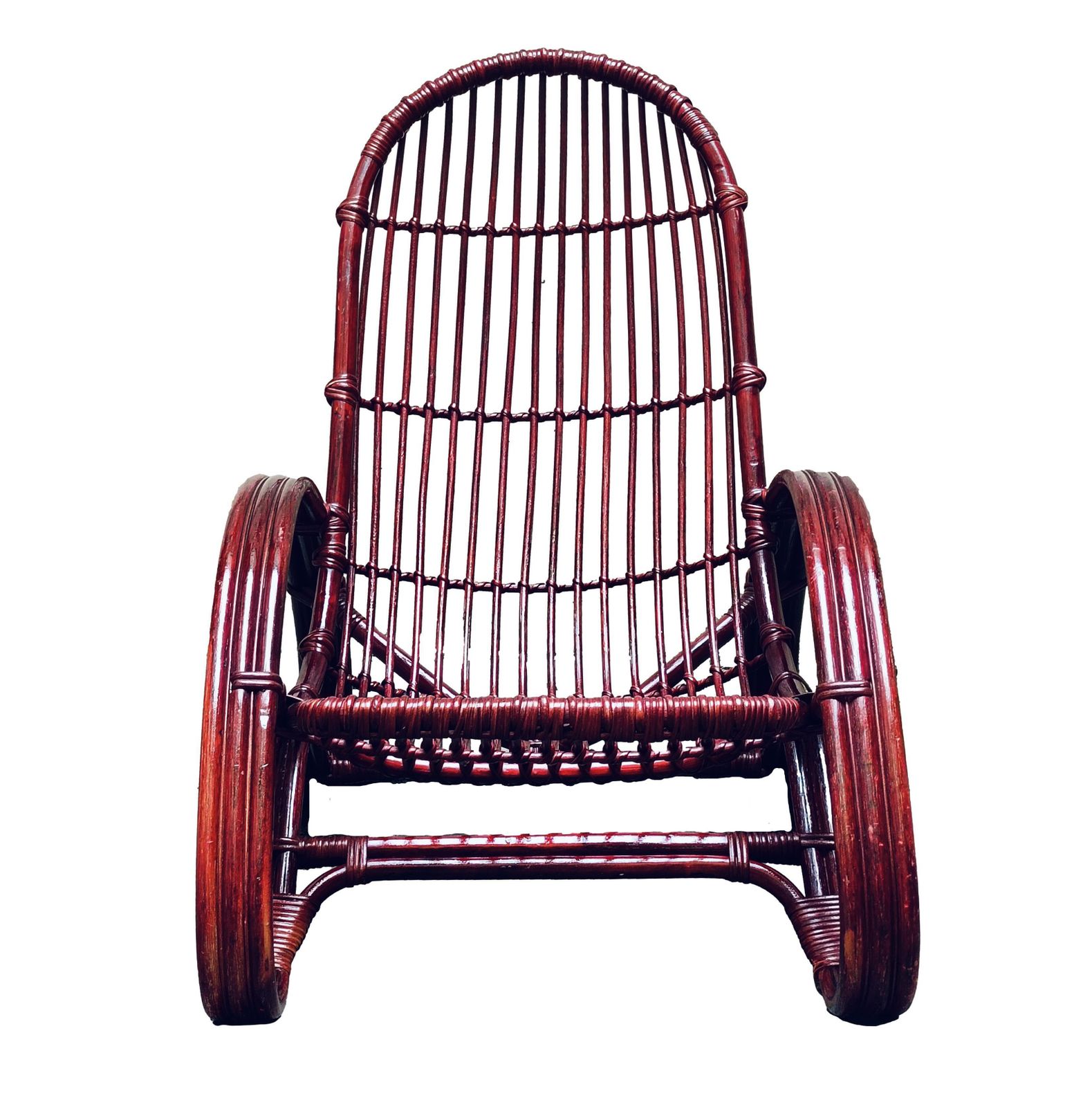 Tito Agnoli Rattan And Bamboo Lounge Chair, Italy, 1960s photo furniture